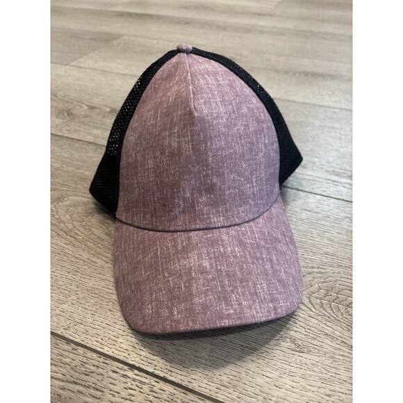 Lululemon Commission Hat Mens One Size Purple Space Print Mesh Trucker Cap - Picture 1 of 4